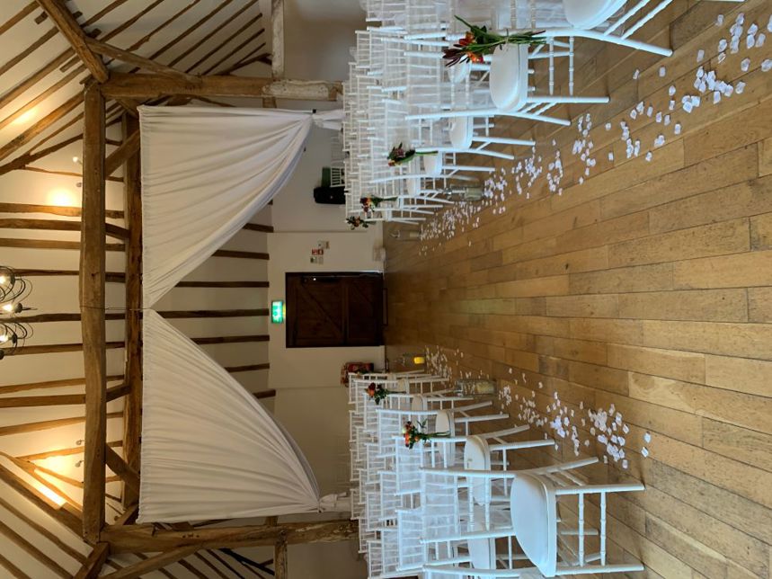 White Tied Drapes