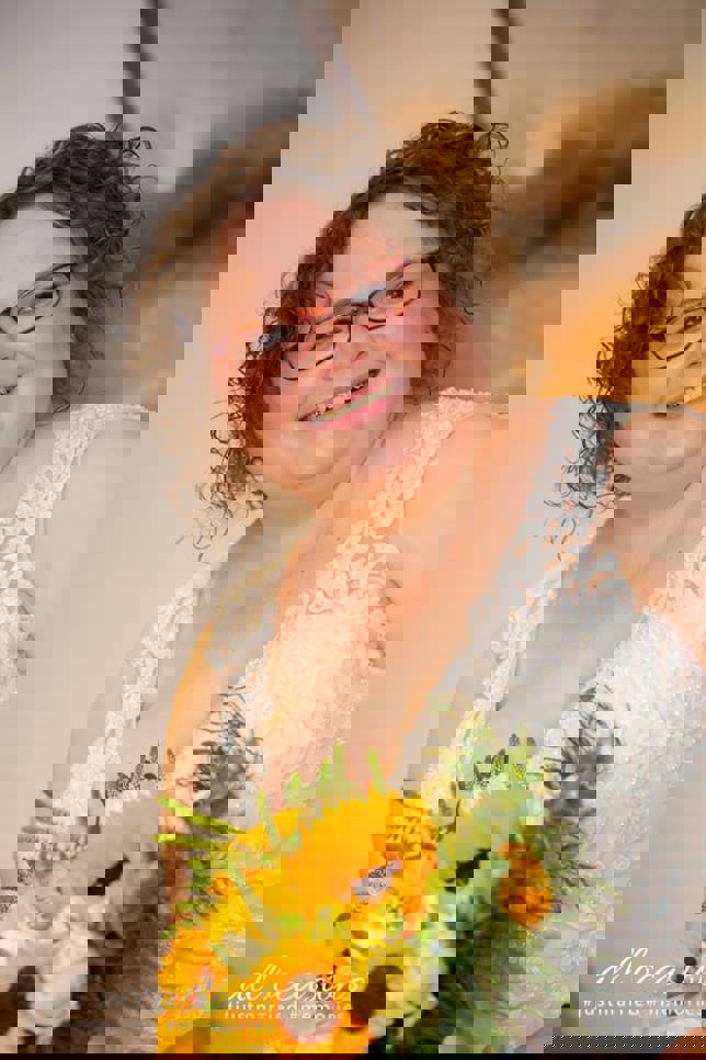Bride With Sunflowers