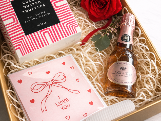 Single Red Rose Mini Fizz Set image